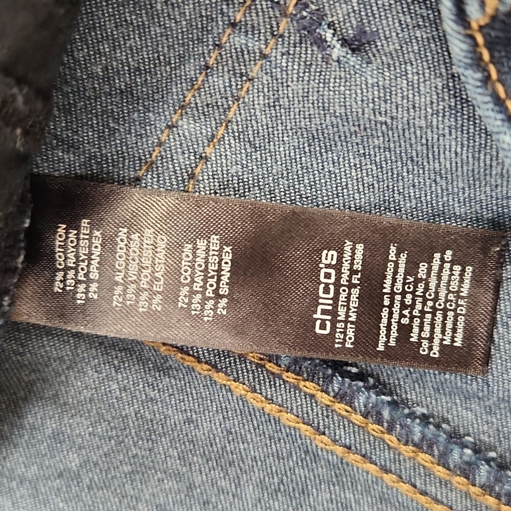 Chico's So Lifting Dark Wash 0 Tall - Picture 4 of 11